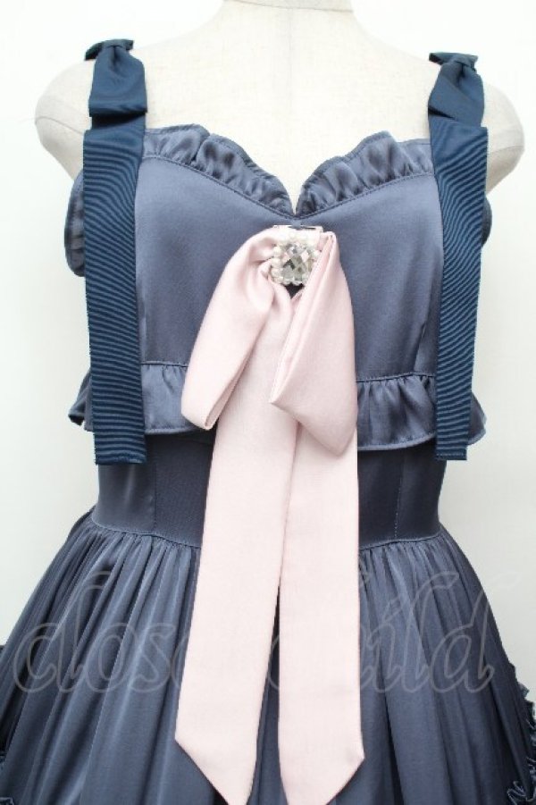 画像4: Angelic Pretty / Classy Ladyジャンパースカート  ネイビー S-26-03-24-036-AP-OP-SA-ZS (4)