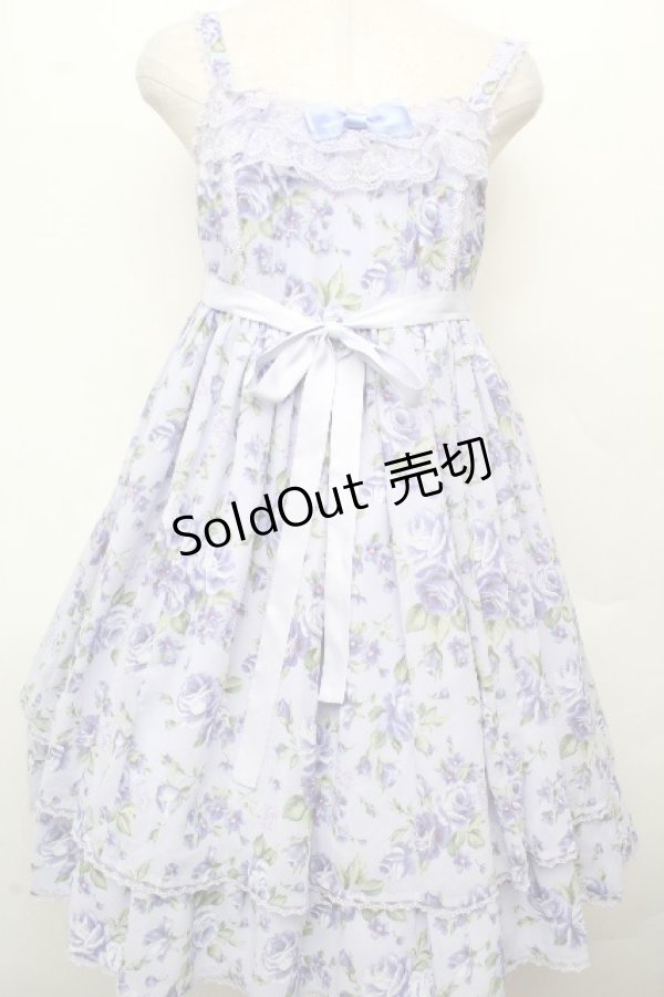 画像1: Angelic Pretty / Dramatic Rose SpecialジャンパースカートSet  ラベンダー S-26-03-24-038-AP-OP-SZ-ZS (1)