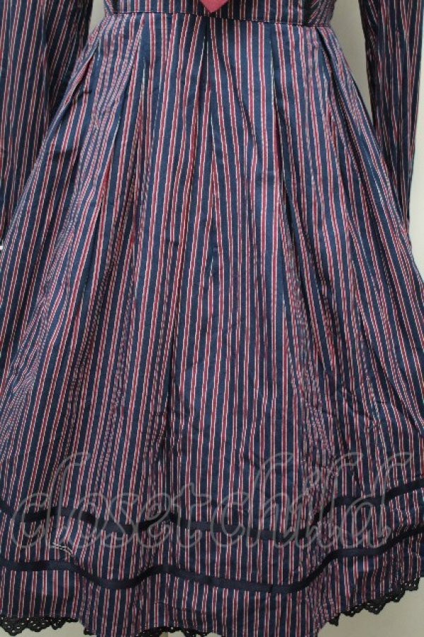 画像5: Angelic Pretty / Universityワンピース  紺ｘ赤 S-26-03-24-041-AP-OP-AS-ZS (5)