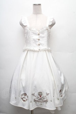 画像: Amavel / Sacred Heart Rosaryジャンパースカート  白 S-26-03-24-044-CA-OP-HR-ZS