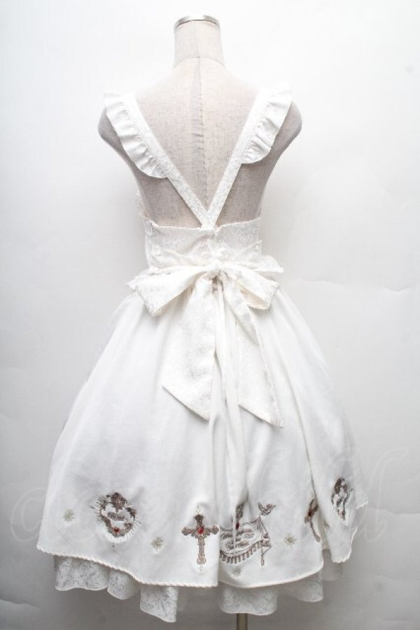 画像2: Amavel / Sacred Heart Rosaryジャンパースカート  白 S-26-03-24-044-CA-OP-HR-ZS (2)