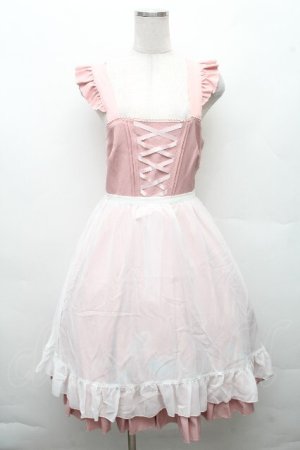 画像: Amavel / Jerryfish Aquariumジャンパースカート  ピンク S-26-03-24-045-CA-OP-HR-ZS