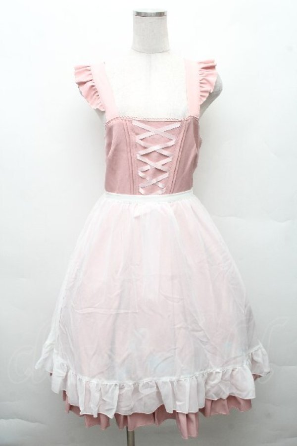 画像1: Amavel / Jerryfish Aquariumジャンパースカート  ピンク S-26-03-24-045-CA-OP-HR-ZS (1)