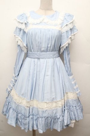 画像: Hoshibako Works / リリアンヌ姉妹 ワンピース(ショート丈)  サックス S-26-03-24-048-LO-OP-HR-ZS