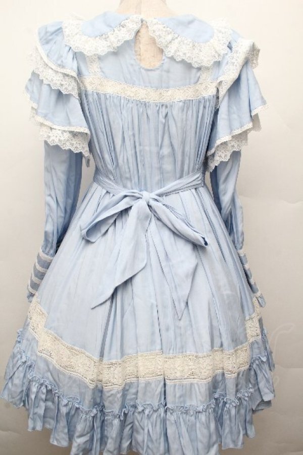 画像2: Hoshibako Works / リリアンヌ姉妹 ワンピース(ショート丈)  サックス S-26-03-24-048-LO-OP-HR-ZS (2)