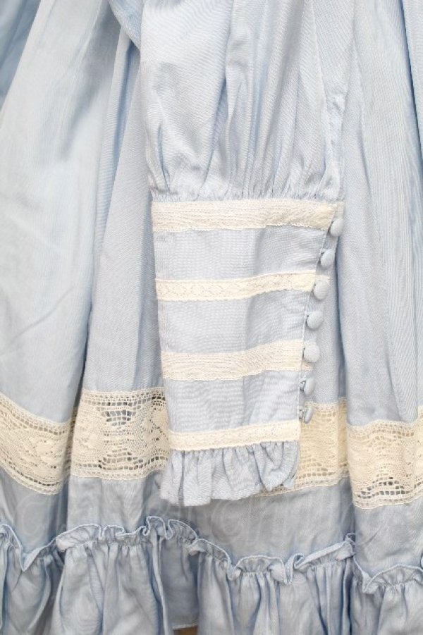 画像5: Hoshibako Works / リリアンヌ姉妹 ワンピース(ショート丈)  サックス S-26-03-24-048-LO-OP-HR-ZS (5)