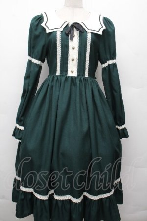 画像: ALICE and the PIRATES / Bat Maidワンピース  グリーン S-26-03-24-050-PA-OP-AS-ZS