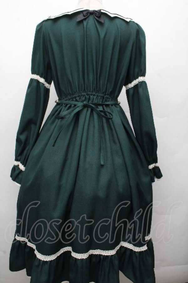 画像2: ALICE and the PIRATES / Bat Maidワンピース  グリーン S-26-03-24-050-PA-OP-AS-ZS (2)