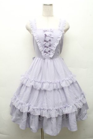 画像: axes femme / プチリボンジャンパースカート M ラベンダー S-26-03-24-008-0-OP-AS-ZS