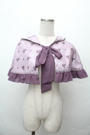 画像: ALICE and the PIRATES / 秘密の冒険と幸せのワイナリー柄ケープ  ラベンダー S-26-03-24-055-PA-JA-AS-ZS