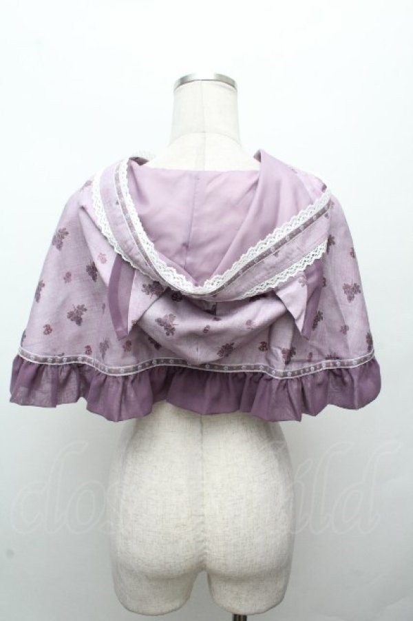 画像2: ALICE and the PIRATES / 秘密の冒険と幸せのワイナリー柄ケープ  ラベンダー S-26-03-24-055-PA-JA-AS-ZS (2)