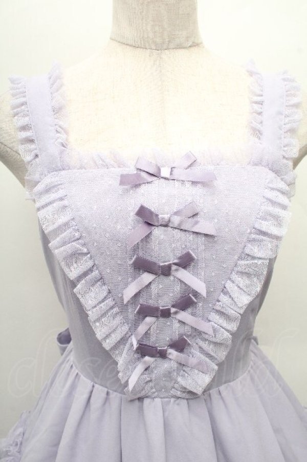 画像3: axes femme / プチリボンジャンパースカート M ラベンダー S-26-03-24-008-0-OP-AS-ZS (3)