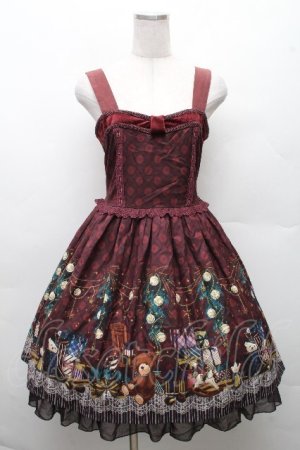 画像: axes femme kawaii / キャロルナイトワンピース  ワイン S-26-03-24-011-AX-OP-AS-ZS