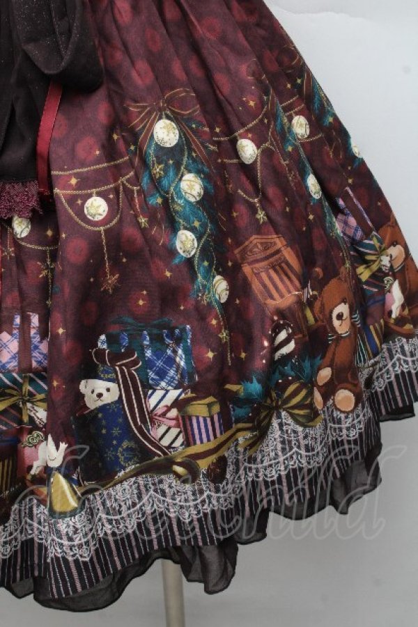 画像3: axes femme kawaii / キャロルナイトワンピース  ワイン S-26-03-24-011-AX-OP-AS-ZS (3)