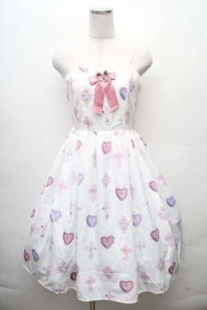 画像: axes femme kawaii / ロージークロスジャンスカ  白 S-26-03-24-014-AX-OP-HR-ZS