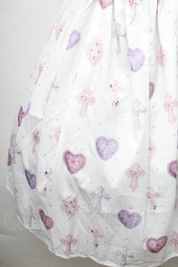 画像3: axes femme kawaii / ロージークロスジャンスカ  白 S-26-03-24-014-AX-OP-HR-ZS (3)