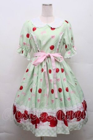 画像: Chalmiere / スウィーティアップルワンピース  グリーン S-26-03-24-018-0-OP-AS-ZS