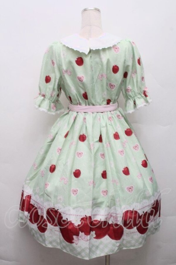 画像2: Chalmiere / スウィーティアップルワンピース  グリーン S-26-03-24-018-0-OP-AS-ZS (2)