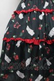 画像3: Chalmiere / チェリーバニー柄ワンピース  黒 S-26-03-24-019-0-OP-HR-ZS (3)