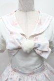 画像3: LIZ LISA / ローズプリントセーラーワンピース  白ｘピンク S-26-03-24-020-LO-OP-AS-ZS (3)