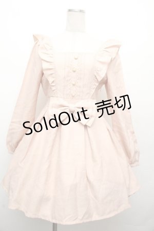 画像: LIZ LISA / フロントリボンワンピース 0 くすみピンク S-26-03-24-021-LO-OP-SZ-ZS
