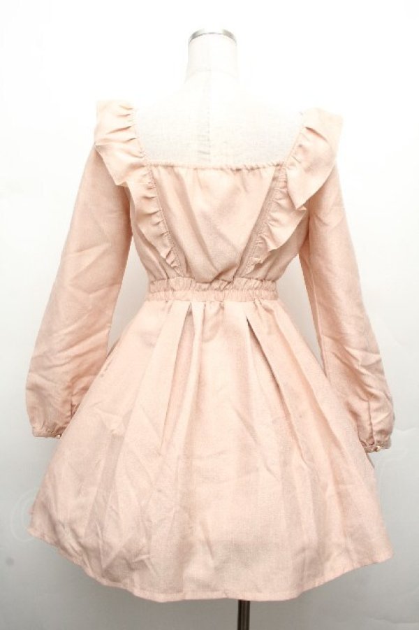 画像2: LIZ LISA / フロントリボンワンピース 0 くすみピンク S-26-03-24-021-LO-OP-SZ-ZS (2)