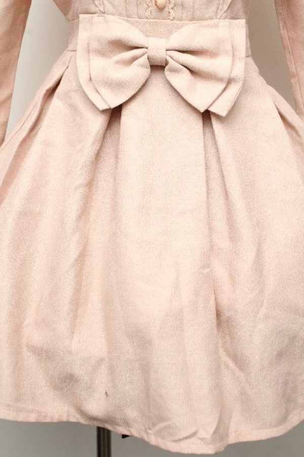 画像5: LIZ LISA / フロントリボンワンピース 0 くすみピンク S-26-03-24-021-LO-OP-SZ-ZS (5)