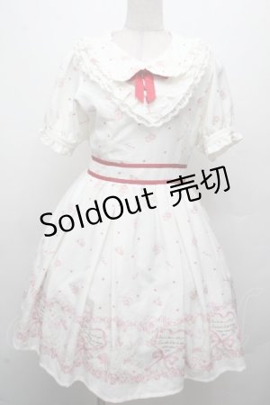 画像: LIZ LISA / ラブレターラビット柄ワンピース  オフ S-26-03-24-025-LO-OP-AS-ZS
