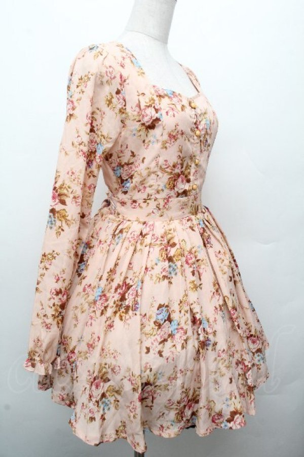 画像3: LIZ LISA / ローズブーケワンピース  ピンク S-26-03-24-026-LO-OP-HR-ZS (3)