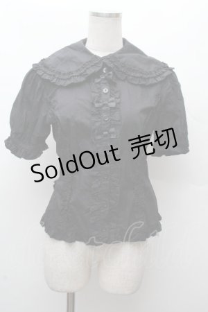 画像: metamorphose / Lace up doll ハイウエストセット　ブラウス  黒 S-26-03-28-034-ME-OP-TE-ZS