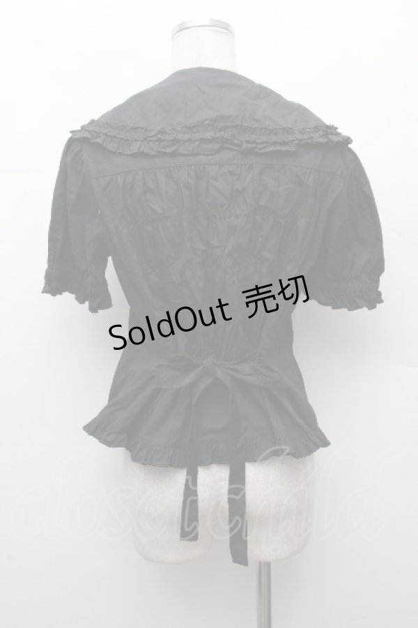 画像3: metamorphose / Lace up doll ハイウエストセット　ブラウス  黒 S-26-03-28-034-ME-OP-TE-ZS (3)