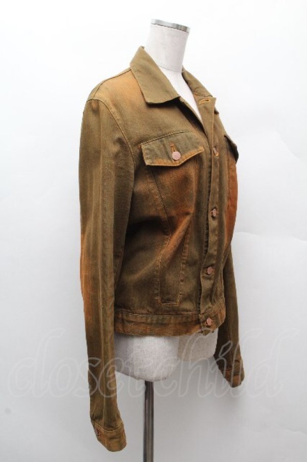 画像2: Jean Paul GAULTIER / デニムジャケット 48 ブラウン系 S-26-03-28-036-GO-JA-TE-ZS (2)