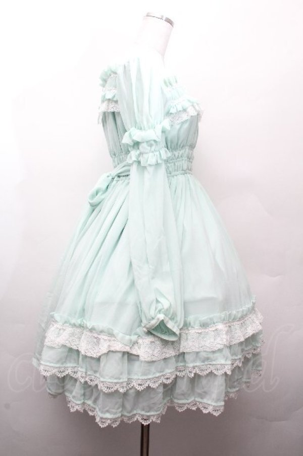 画像2: BABY,THE STARS SHINE BRIGHT / トリアノンシフォンワンピース  ミント S-26-03-28-037-BA-OP-AS-ZS (2)