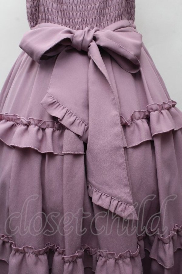 画像4: axes femme kawaii / ロマンティックフリルジャンパースカート M ラベンダー S-26-03-28-039-AX-OP-TE-ZS (4)