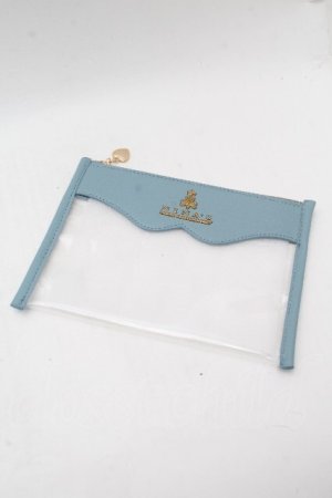 画像: m petit by misako / 紅茶クリアポーチ  サックス S-26-03-28-005-LO-ZA-HR-ZS