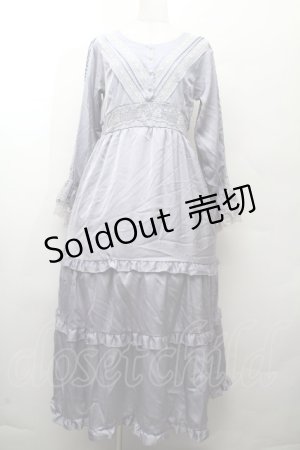 画像: axes femme / ラインレース使ティアードワンピース  ラベンダー S-26-03-28-042-AX-OP-AS-ZS