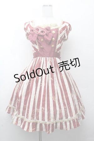 画像: ALICE and the PIRATES / 眠れぬ宵闇マスカレイドジャンパースカートII  ワイン S-26-03-28-043-PA-OP-AS-ZS