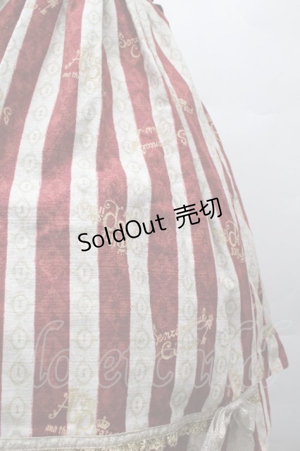 画像5: ALICE and the PIRATES / 眠れぬ宵闇マスカレイドジャンパースカートII  ワイン S-26-03-28-043-PA-OP-AS-ZS (5)