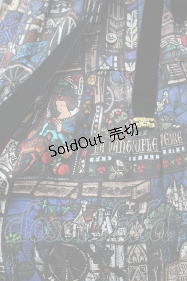 画像4: Jane Marple / Grimm stained glassギャザードレス  紺 S-26-03-28-044-JM-OP-AS-ZS (4)