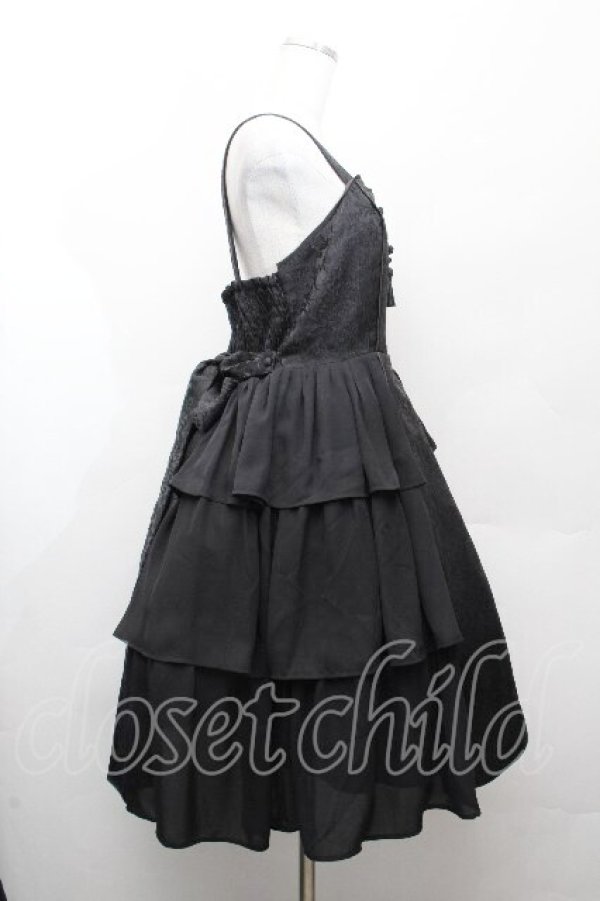 画像2: axes femme kawaii / メイリンジャンパースカート M 黒 S-26-03-28-046-AX-OP-TE-ZS (2)