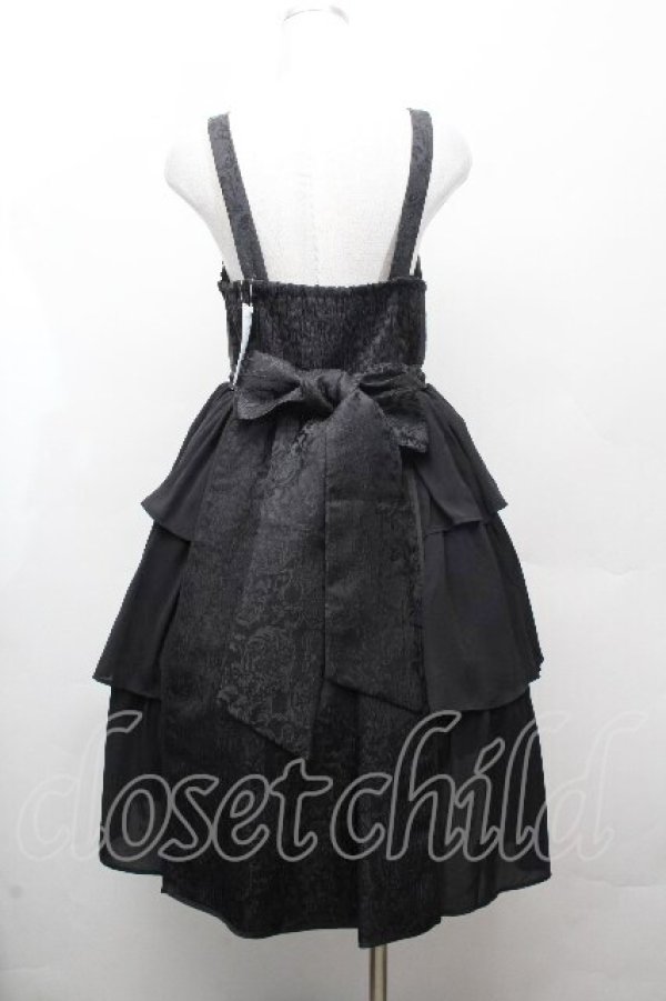 画像3: axes femme kawaii / メイリンジャンパースカート M 黒 S-26-03-28-046-AX-OP-TE-ZS (3)