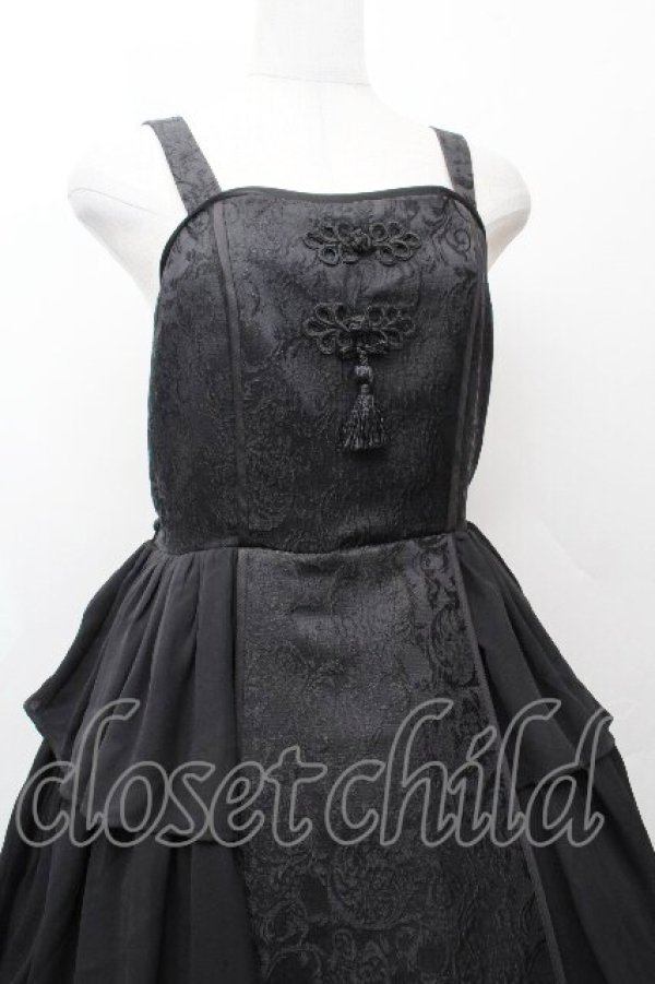 画像4: axes femme kawaii / メイリンジャンパースカート M 黒 S-26-03-28-046-AX-OP-TE-ZS (4)