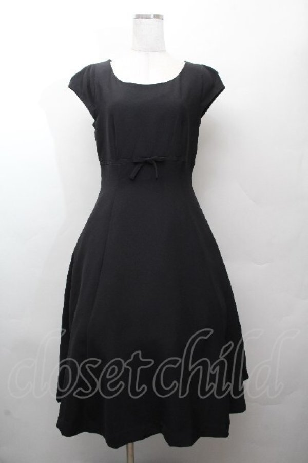 画像1: an another angelus / リボンワンピース  黒 S-26-03-28-047-CA-OP-AS-ZS (1)