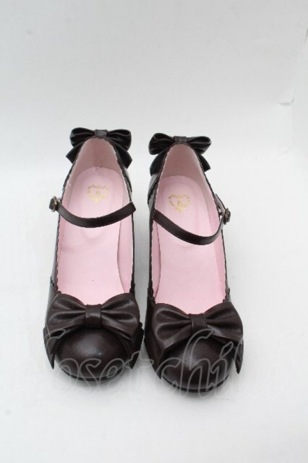 画像1: BABY,THE STARS SHINE BRIGHT / アンティークリボンシューズ M ブラウン S-26-03-28-006-BA-SH-HR-ZS (1)