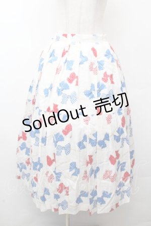 画像: Jane Marple / Anniversary ribbonsダブルタックスカート  白 S-26-03-28-049-JM-SK-AS-ZS