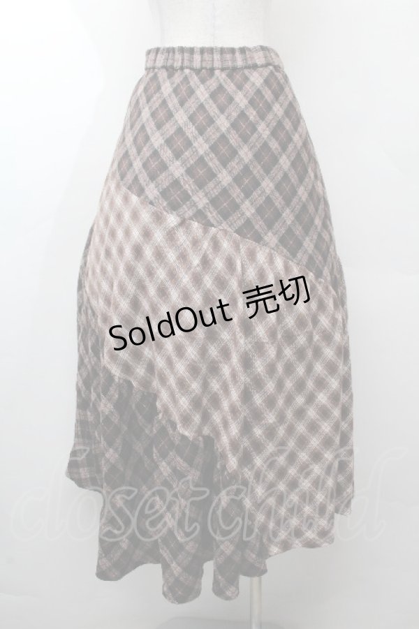 画像3: axes femme / チェック切替ロングスカート  ブラウス S-26-03-28-052-AX-SK-AS-ZS (3)