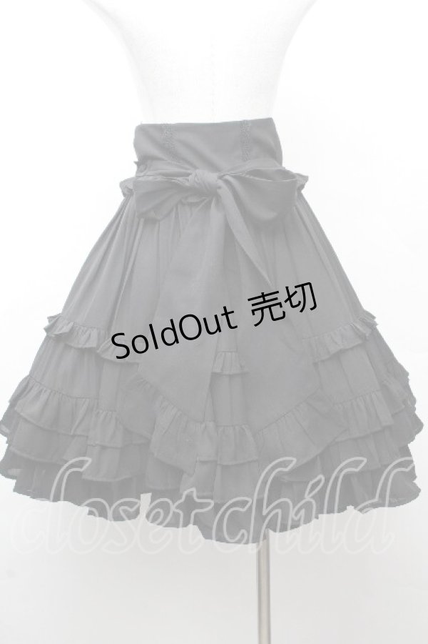 画像3: Chalmiere / レースアップフリルスカート M 黒 S-26-03-28-053-0-SK-TE-ZS (3)