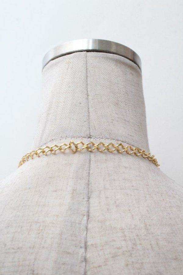 画像3: MILK / パドロックネックレス  ゴールドｘオフ S-26-03-28-008-ML-AC-AS-ZS (3)