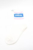 画像3: MILK / ロゴソックス  白 S-26-03-28-001-ML-ZA-AS-ZS (3)