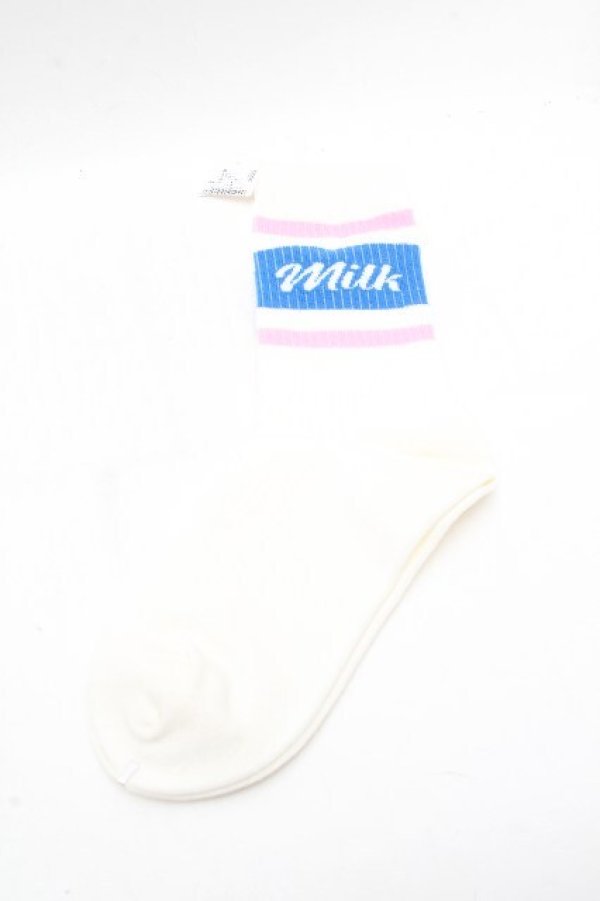 画像3: MILK / ロゴソックス  白 S-26-03-28-001-ML-ZA-AS-ZS (3)